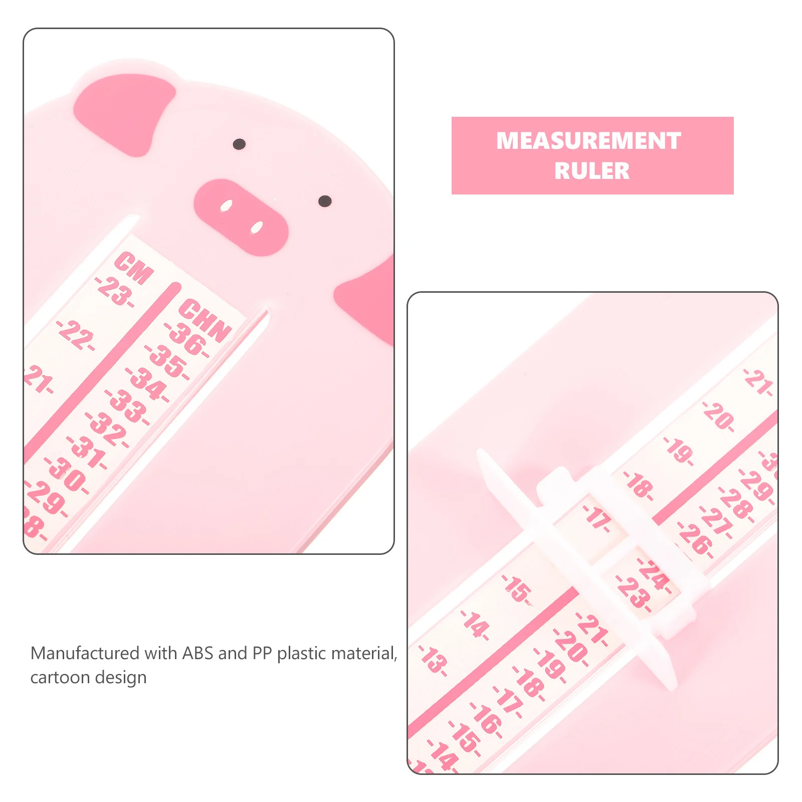 

Shoe Size Measurer Toddler Measure Feet Ruler Accurate Results Quick Easy Use Safe ABS PP Material Cartoon Measurement Ruler