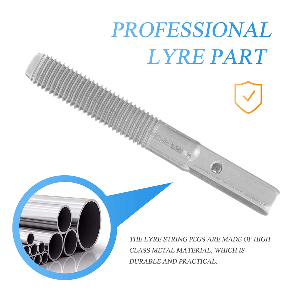 

Lyre Harp Peg Part Tuning Pegs Durable Strings Set Replacement Kit Stringed Wood Wrench Professional Parts Lyre Strings