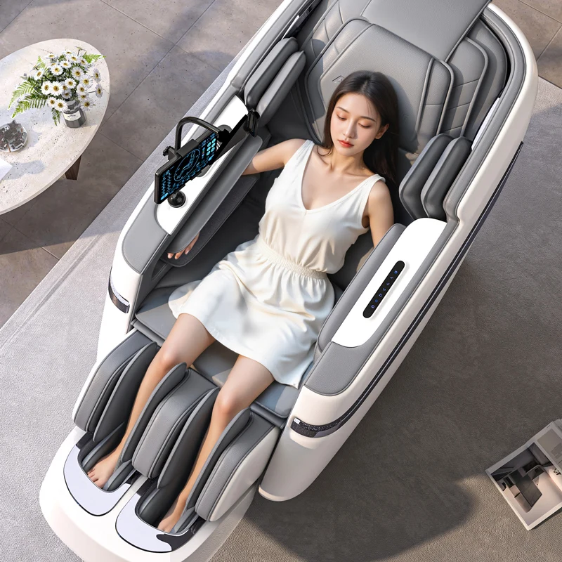 

Modern Luxury Portable Shiatsu Massage Chair Multi-Function Zero Gravity Airbags Body Leg Waist Foot Neck Care with Heating