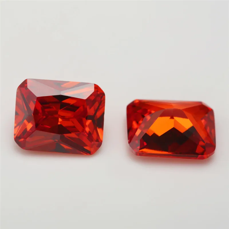 JIANGYUANGEMS Zircon 4x6~10x12mm Octangle Cut 5A CZ Stone Synthetic Gems Cubic Zirconia For Jewelry