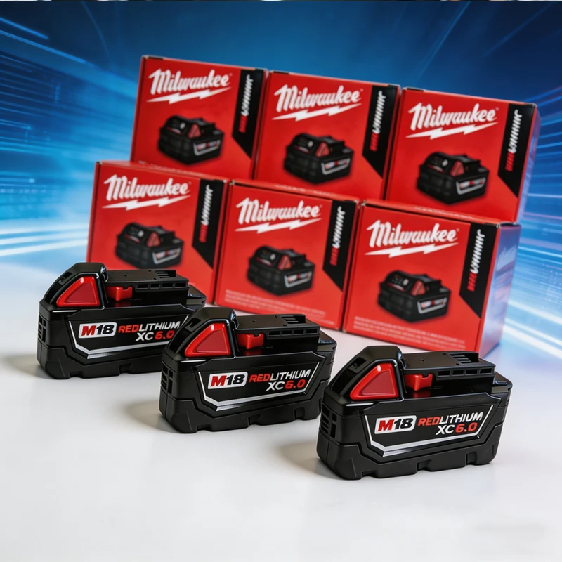 

100% New Milwaukee M18 6.0Ah 5.0Ah High Output Battery 18V Lithium-ion Rechargeable for Milwaukee M18 Cordless Power Tools