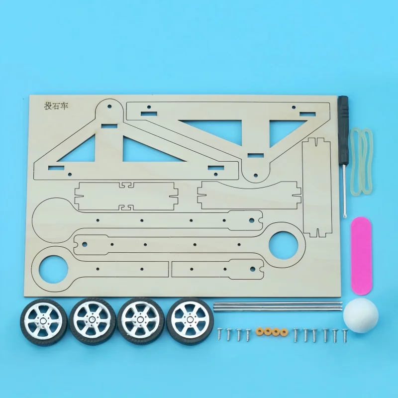 1 Set DIY Science Experiment Kit & Education Model DIY Catapult Toy Physics Science Puzzle Toys For Gift Project