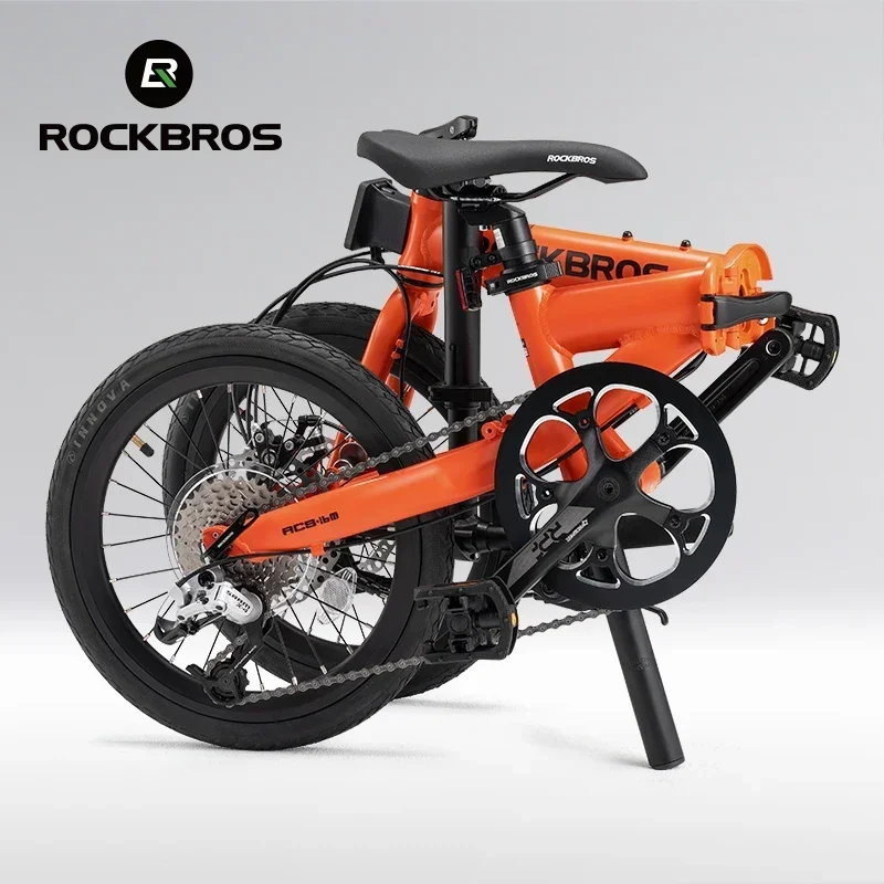 ROCKBROS Bike 16 inch with SRAM X4/X5-speed Aluminium Alloy Frame Adult Folding Bike Adjustable 9-Speed 11-32T Cassette Bike