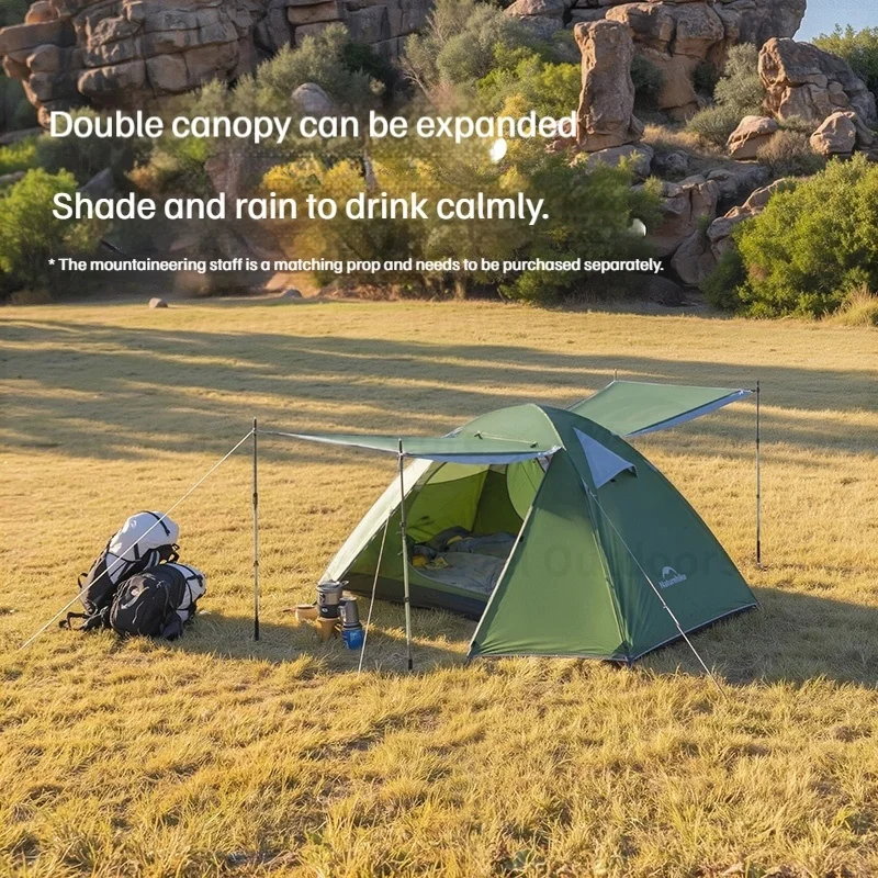 

Naturehike Bleik Portable Outdoor Camping Tent For 2-3 Person Hiking 210T Double Canopy Double-Layer Waterproof Cycling Tents