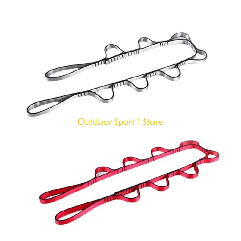 A0KA Pilates Hammocks Extension Strap 150KG Load Heavy Duty Climbing Strap Adjustable Chain Webbings for Fitness