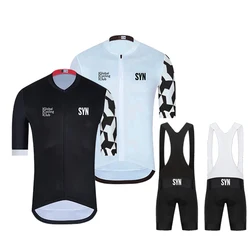 SYN Team Cycling Jersey set MTB bicicletta bici pantaloncini traspiranti abbigliamento tuta da ciclismo 19D GEL Mountain Bike All Terrain