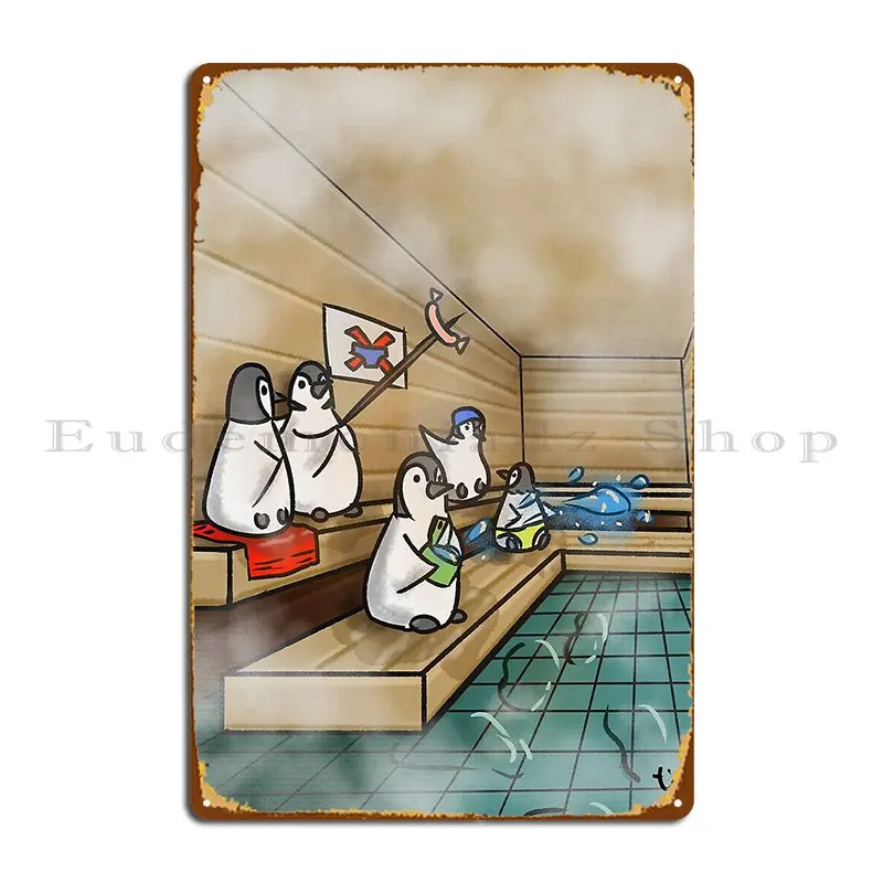 Sauna Metal Sign Home Wall Mural Custom Club Bar Kitchen Tin Sign Poster