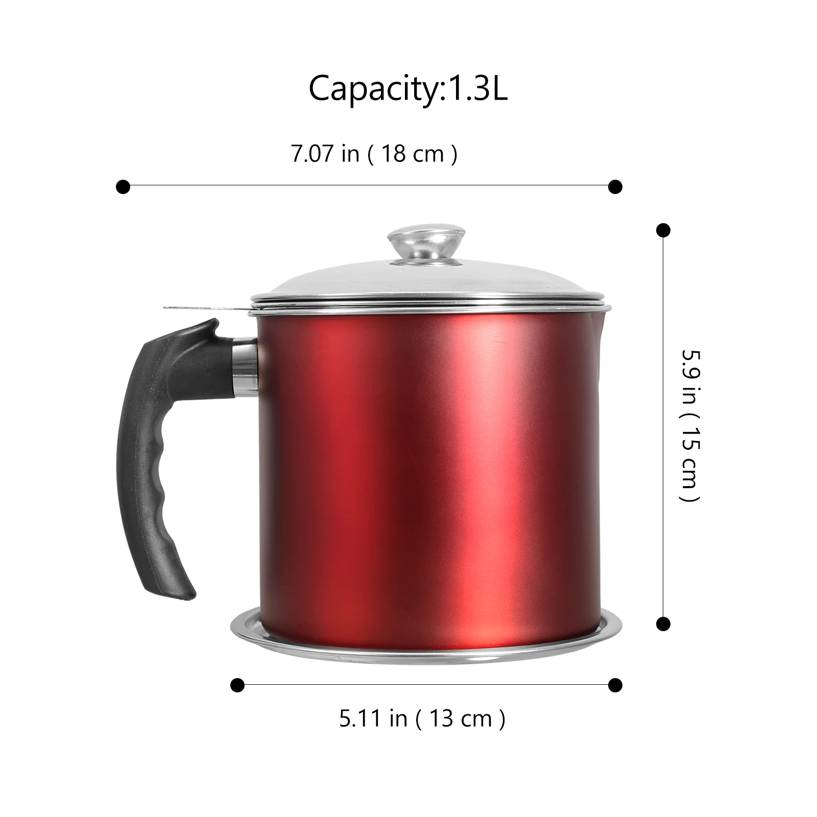 

Stainless Steel Oil Filter Pot Grease Container Strainer Kitchen Tool Soy Sauce Vinegar Liquid Seasoning Storage Solution Oil