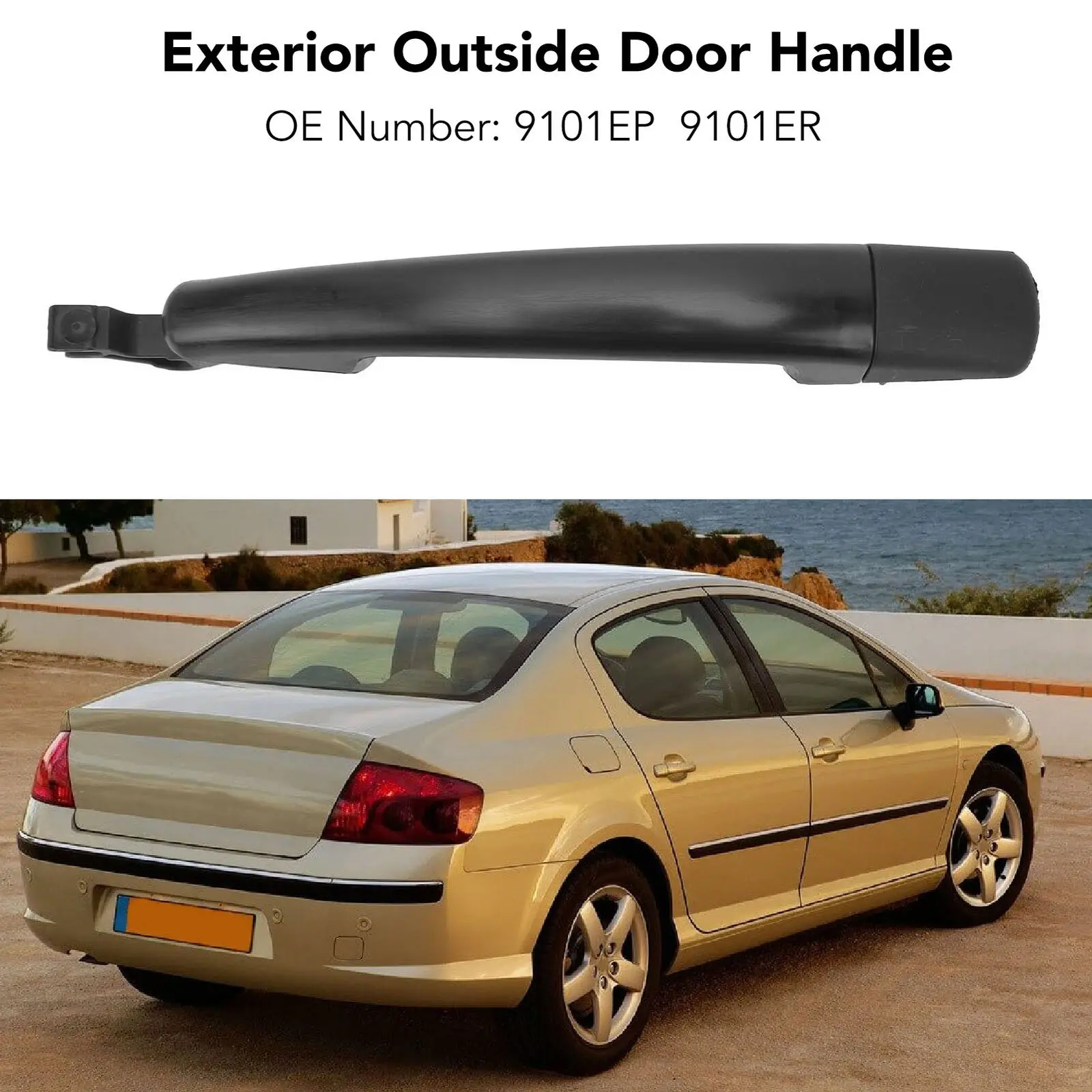 

Car Outside Exterior Outer Door Handle for Citroen C4 Peugeot 407 407SW 9101EP 9101ER