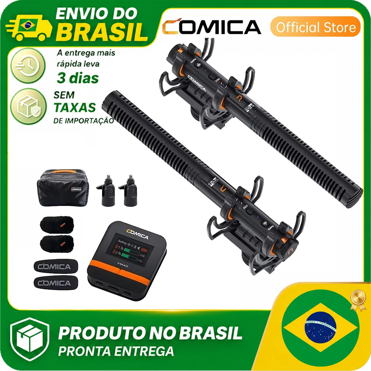 Microfone Comica VM40 Versão Solo (1 mic)