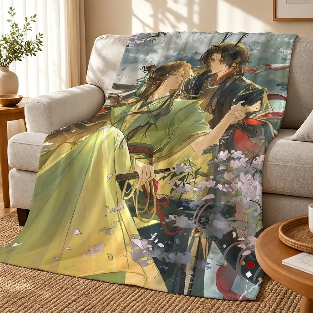 The Scum Villains Self-Saving System Throw 240g flannel blanket, suitable for sofas, beds, offices, exquisite gift blankets
