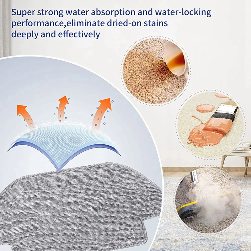 16Pcs For Xiaomi Robot Vacuum S10 Xiaomi Robot Vacuum S12 B106GL Replacement Parts Main Side Brush Hepa Filter Mop Cloth
