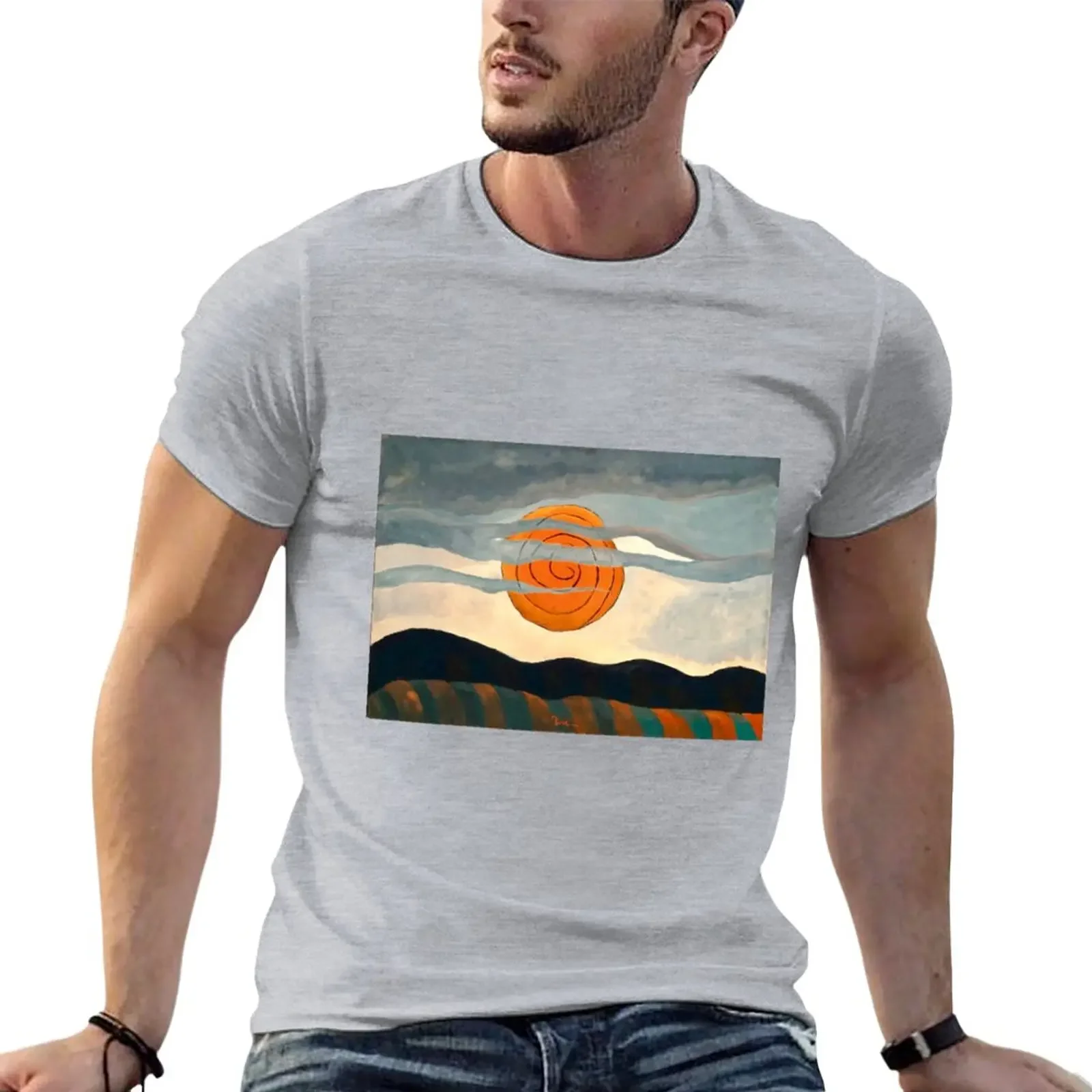 New Arthur Dove - Red Sun - 1935 T-Shirt graphic t shirts korean fashion quick-drying t-shirt big and tall t shirts for men