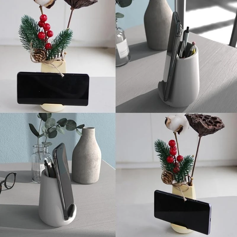 

C1FC Sturdy Silicone Mould for Creating Pen Holder Planter Home or Office Settings