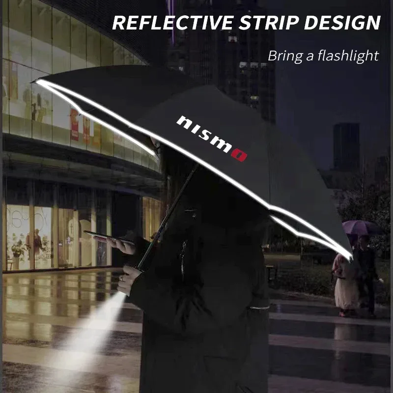 

Nissan Nismo Qashqai Juke X-Trail Patrol Note Leaf Altima Maxima Murano Car Light Automatic Folding Windproof Sunshade Umbrella
