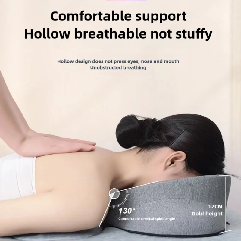 Face Down Pillow SPA Ergonomic Support Cotton Napping Salon Office Home Comfortable Massage Pillow Massage Face Cradle Headrest