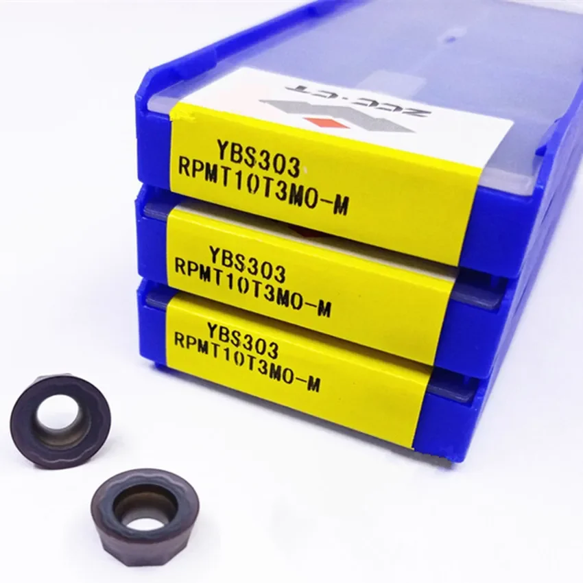 

RPMT10T3MO-M YBS303/RPMT10T3MO-MM YBS303/RPMT1204MO-M YBS303/RPMT1204MO-MM YBS303 R5 R6 ZCC.CT CNC carbide inserts 10pcs/box
