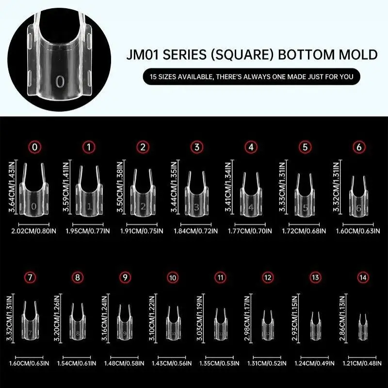 Hoyytu 120Pcs New Sandwich Dual Nail Forms Rocket Shape Full Cover Top Bottom Mold for DIY  Nail Extension Home Salon Use
