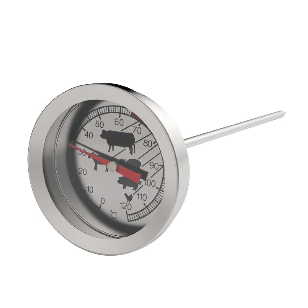 Instant Read Meat Thermometer 4 Inch Probe Deep Fry Thermometer Stem Meat Cooking Thermometer Best for Turkey BBQ Grill