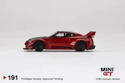 TSM MINIGT 1/64 #191 LB-Silhouette WORKS GT NISSAN 35GT-RR Ver1 Lava Red Die-cast alloy car model collection display gifts