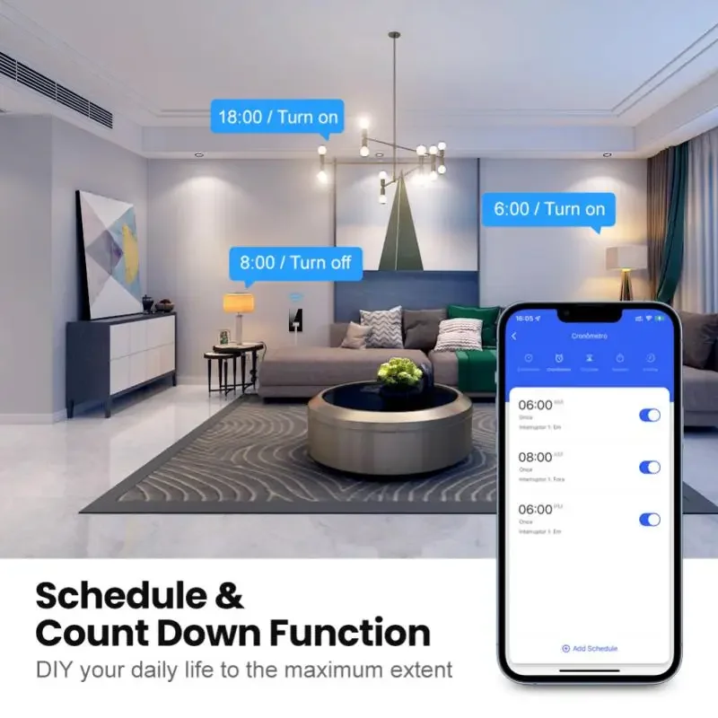 

Tuya WiFi Smart Light Switch Socket 20A Brazil 1/2gang Touch Smart Switch Wall Panels Smart Home Works With Alexa Google Home