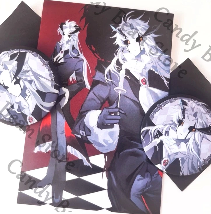

Anime ‌The Freak Circus Pierrot Cosplay Tinplate Badge ‌emblem Cartoon Postcard Bookmark Brooch Breastpin Card Adorn Gift
