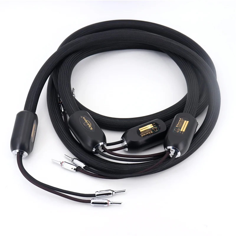 New A pair of HIFI speaker cable banana plug version