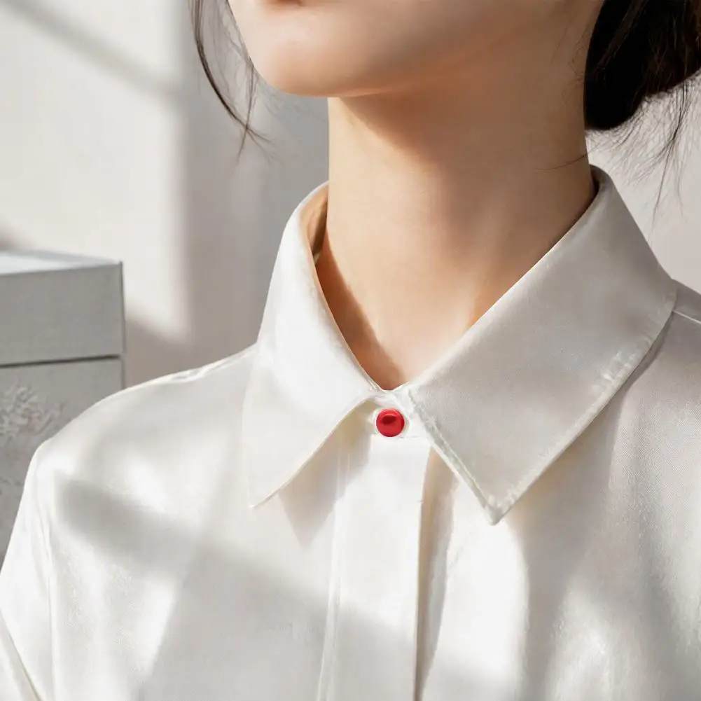 Clothing Fastener 5pcs Pearl Buttons for Women Safety Pins for Clothing Iron Brooch Pins for Neckline Fixation Shirt Collar