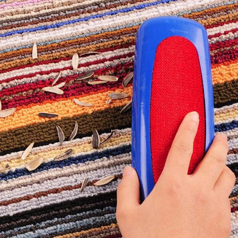 Household Carpet Dust Brush Plastic Table Crumb Sweeper Pet Hair Fluff Cleaner Sticky Picker Lint Roller Clothes Cleaning Brush