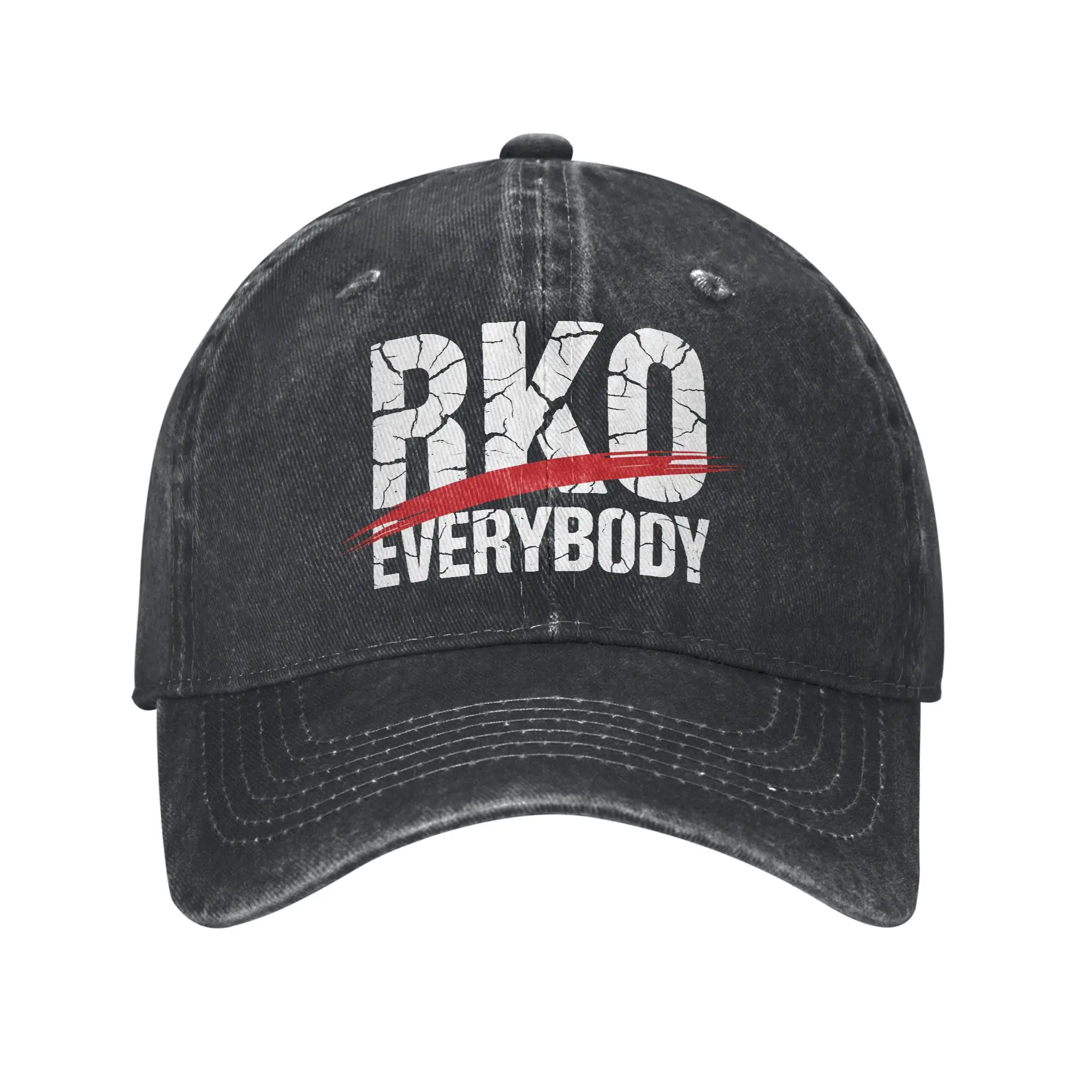 Fashion RKO Everybody Blood   Baseball Cap Unisex Distressed Cotton Snapback Hat Wrestling Meme Outdoor Summer Gift Cap