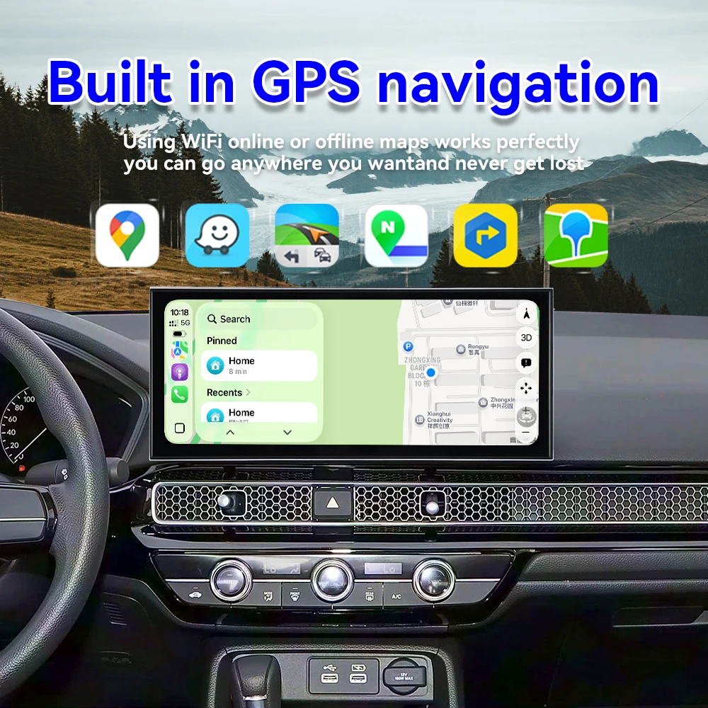 Android Radio Split Screen For Honda Civic 2022 Backup Camera Support Multimedia Player Navigation Car Stereo Receiver Head Unit