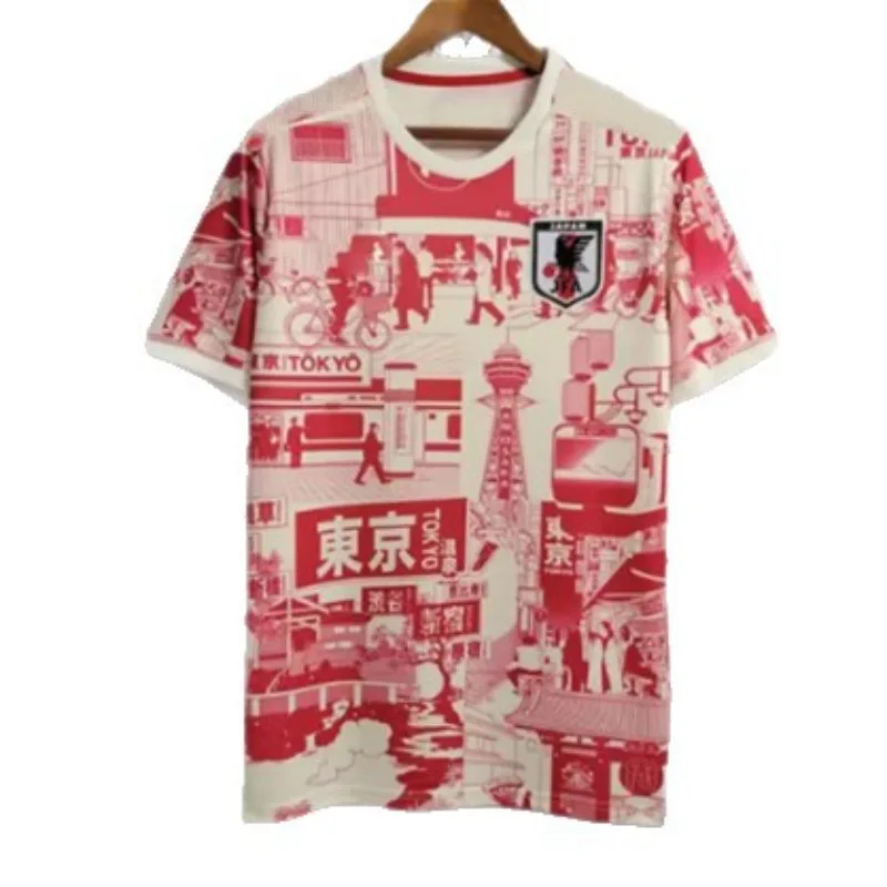 2025 جديد الصيف ثلاثية الأبعاد تي شيرت مطبوع اليابانية الرسوم المتحركة نسخة كرة القدم التدريب الملابس الرياضية قصيرة الأكمام رداء علوي غير رسمي