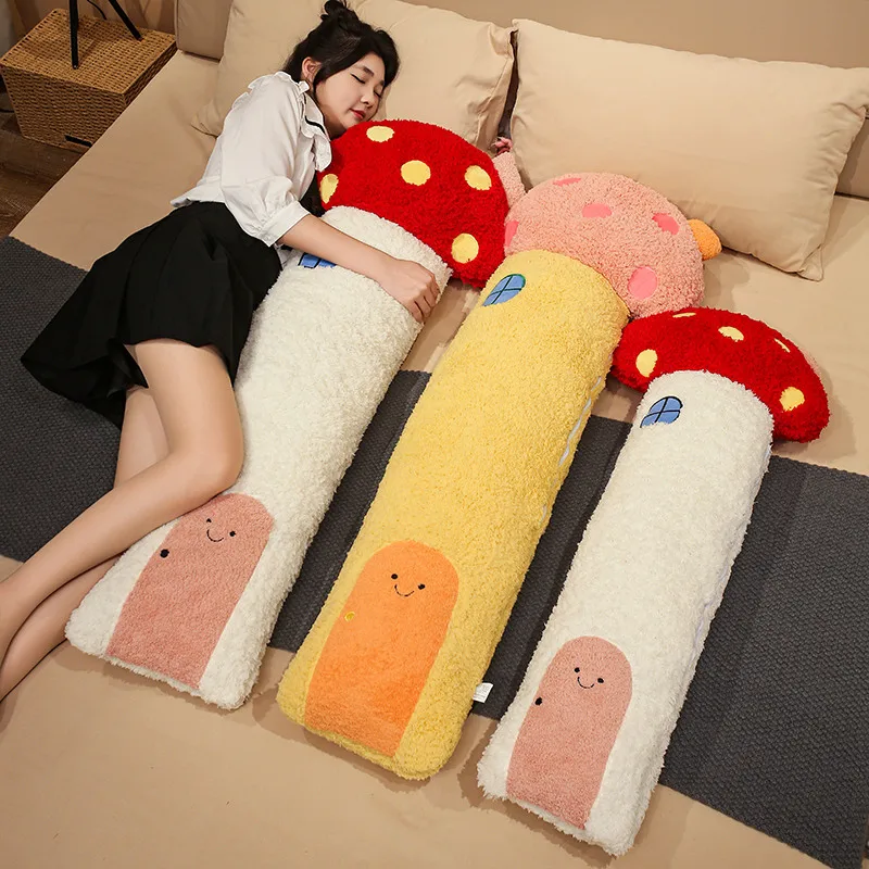 

Большой размер мультяшный грибной домик плюшевые игрушки мягкие уютные теплые красочные грибные подушки креативный милый домашний декор хороший подарок