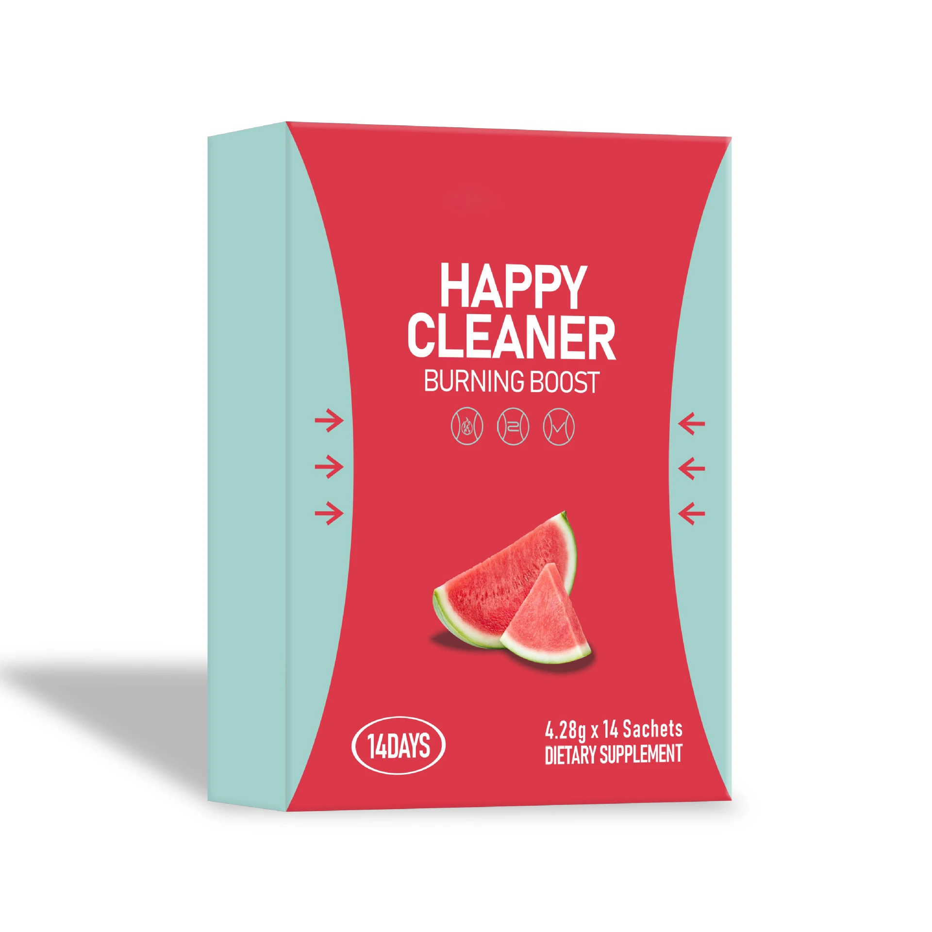 

Happy Cleaner Watermelon Probiotics Powder 14 упаковок - без сахара Vegan Digestive Health Gut Health Non-GMO