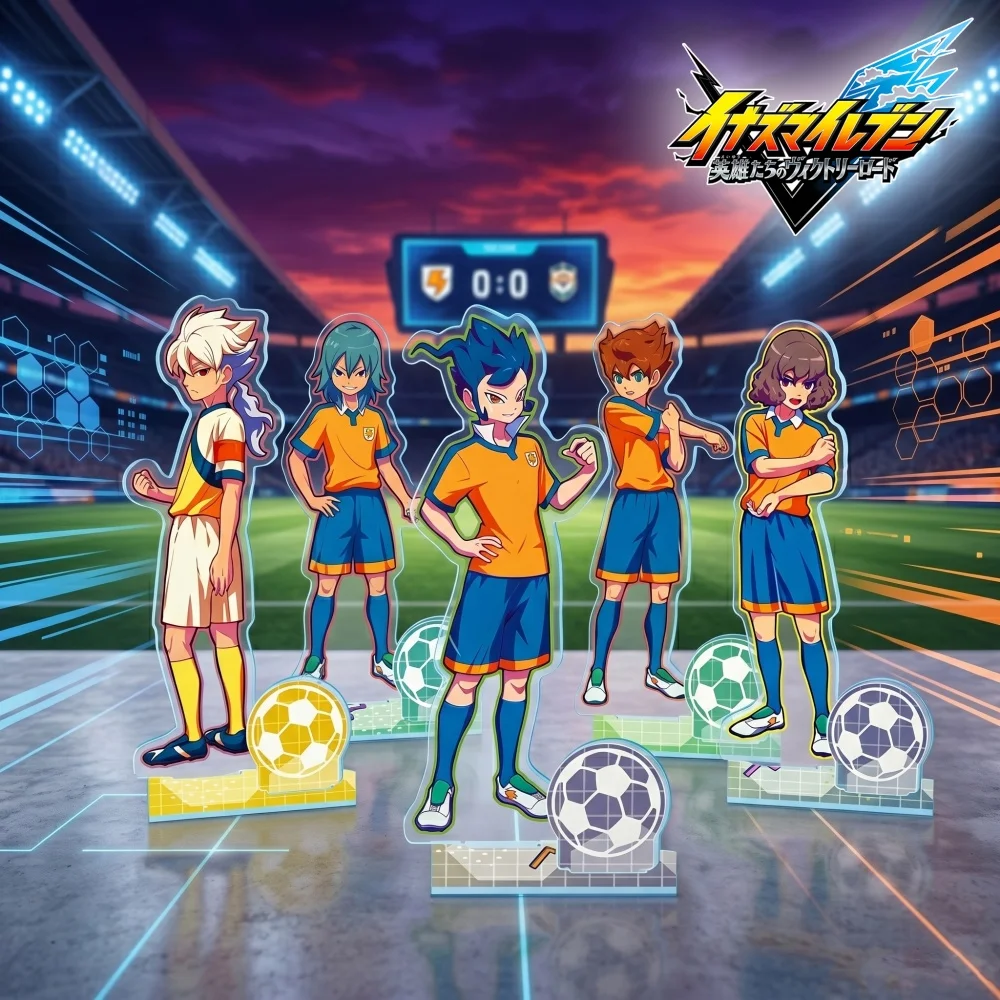 Nuevo Llavero de Acrílico Inazuma Eleven, Figura de Endou Gouenji en Uniforme de Fútbol, Decoración de Escritorio, Merchandising de Personajes