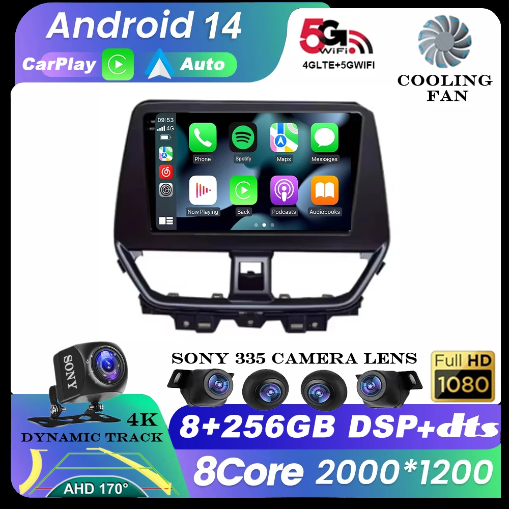 Android 14 GPS Navigation For Suzuki Fronx Baleno 2021- 2023 Autoradio Multimedia Stereo Car Screen WIFI BT 2 Din  QLED IPS DSP