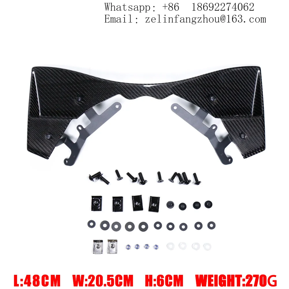 AKOSO 100% Real Dry Carbon Fiber GP Frontal Downforce Spoilers Winglets For Suzuki GSXR1000 GSXR1000R GSXR1000RR 2017-2025