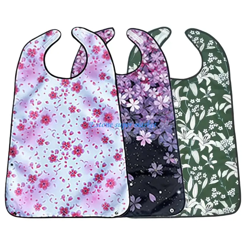 

090B Складной нагрудник для взрослых, несколько вариантов цвета, защита от пятен от еды, защита одежды