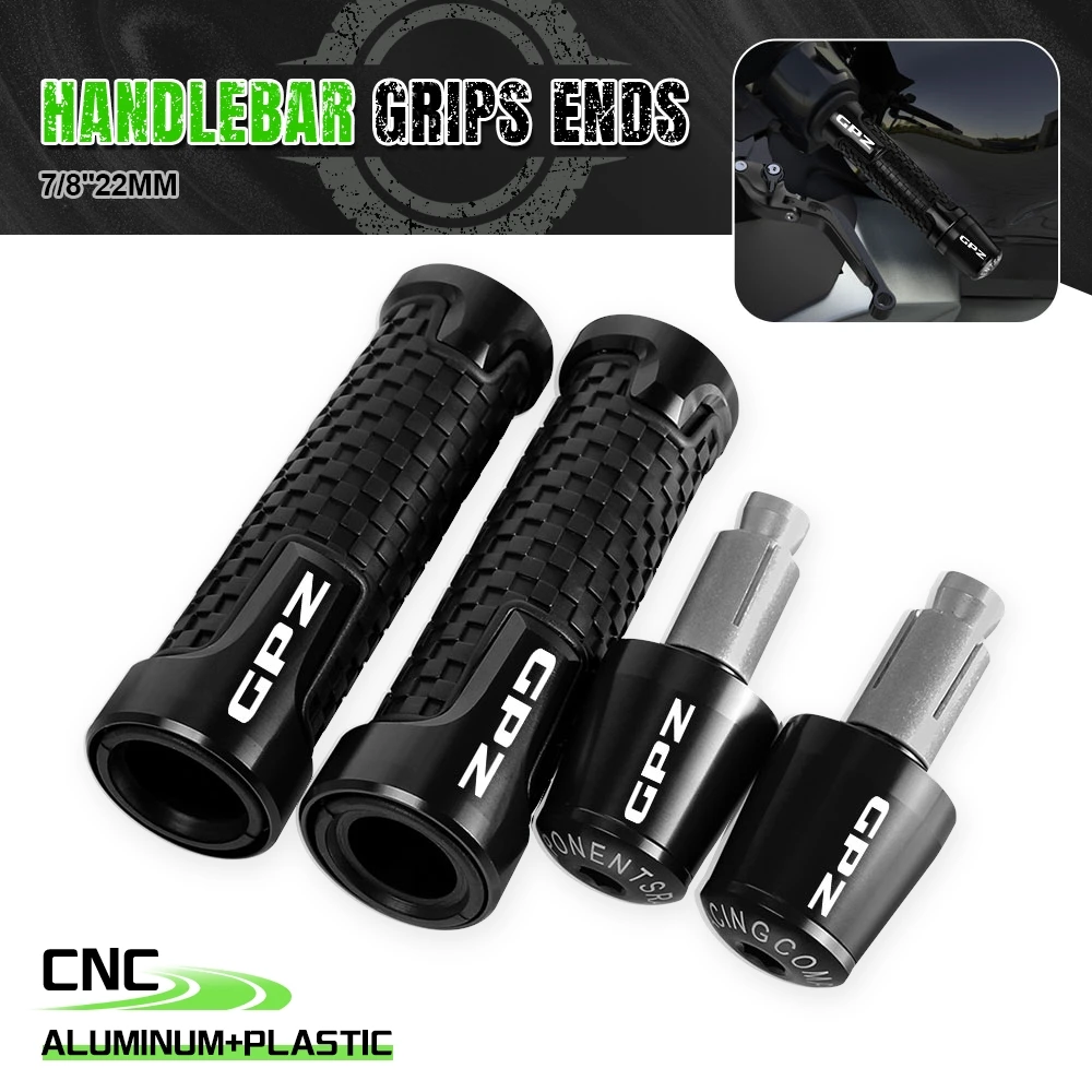 

FOR KAWASAKI GPZ 400R GPZ600R gpz900R 1985 1987 1989 Motorcycle Handle Bar Handlebar Grips Ends Anti Vibration Slider Plug Parts