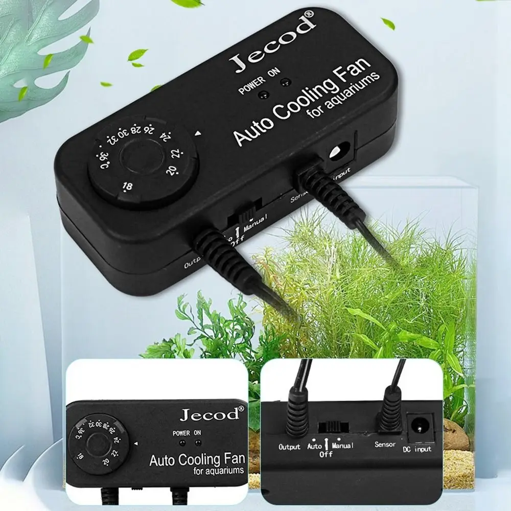 Frequency Conversion Aquarium Cooling Fan Mute Automatic Temperature Control Fish Tank Cooling Fan Black Adjustable - view 3