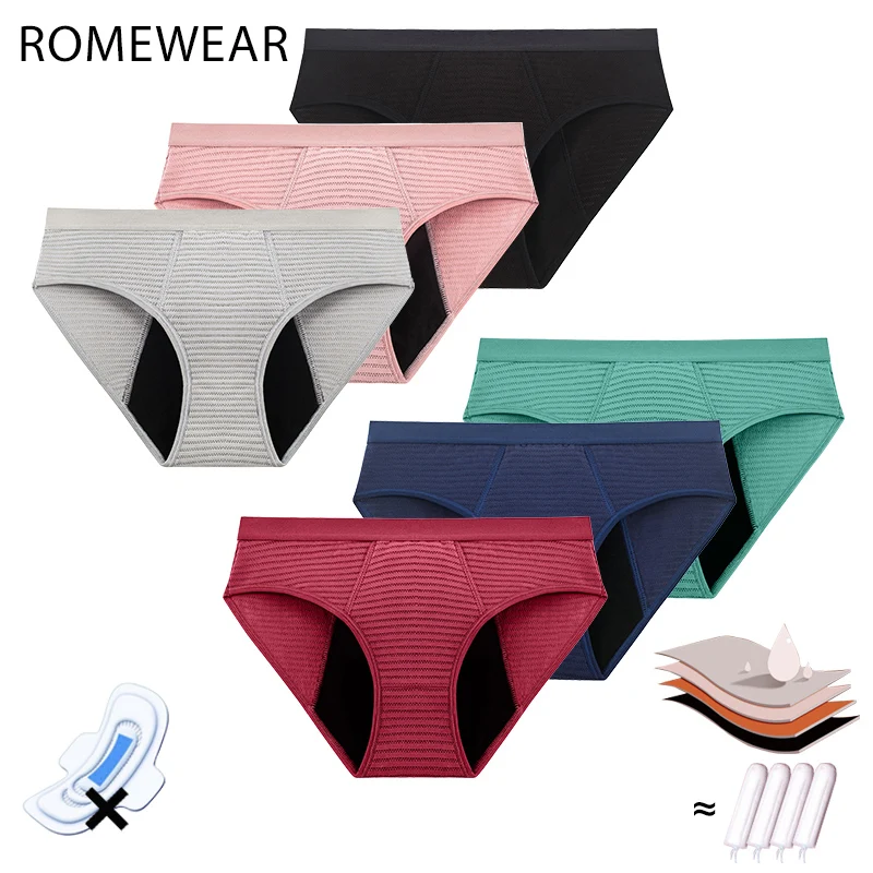 Breathable Mesh Cotton Menstrual Panties For Women Girls Heavy Flow Period Absorbent Underwear Cycle Leakproof Briefs Lingerie