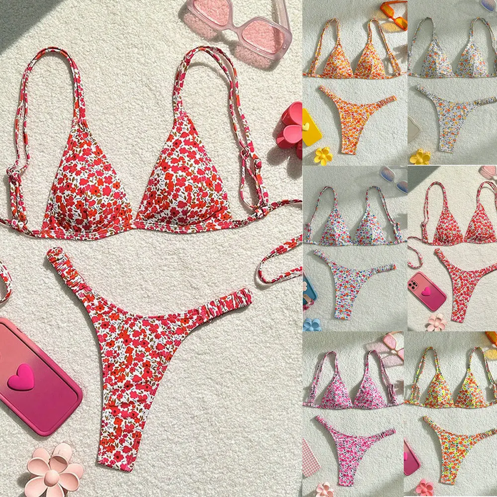 

Сексуальный микро-бикини для женщин, комплект из двух частей, бразильские плавки-стринги, пляжный купальник