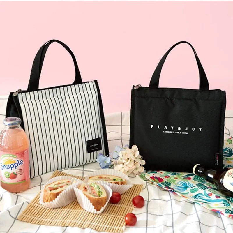 Simplicity Lunch Bag Office Worker Bring Meals Thermal Pouch Child Picnic  Beverage Snack Fruit Keep Fresh Handbags Lonchera