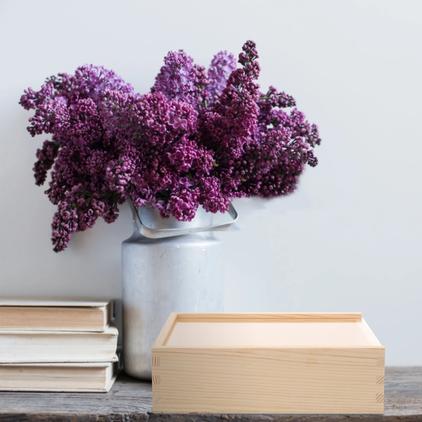 

Vintage Wood Bible Storage Box Multi-Function Book Holder Case for Bibles Necklaces Collectibles Decorative Household Organizer