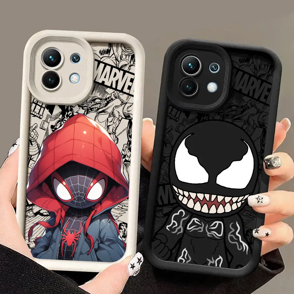 Venom Spider Man Groot Marvel Phone Cases For Xiaomi 14T 14 13T Pro 12 13 11 Lite POCO F3 F5 X3 X5 X6 M5 M6 Pro Shockproof Cover