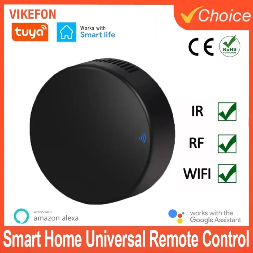 Tuya WiFi RF IR-Fernbedienung 433 MHz/315 MHz für Smart Home über Smart Life für Klimaanlage ALLE TV-Unterstützung Alexa, Google Home