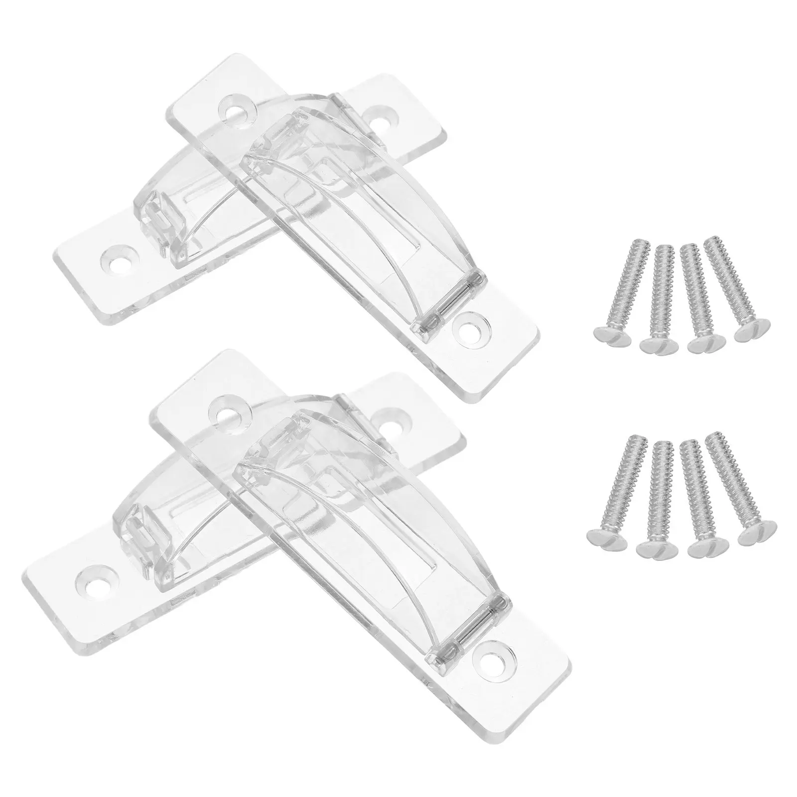 4Pcs Light Switch Protective Cover Childproof Toggle Switch Guard Transparent Faceplate Wall Mounted Safety Cover for Nursery