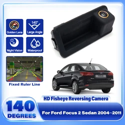 HD 1080*720 Golden Lens Trunk Handle Rear View Camera For Ford Focus 2 Sedan 2004~2011 Car Reverse Parking Monitor Accessories