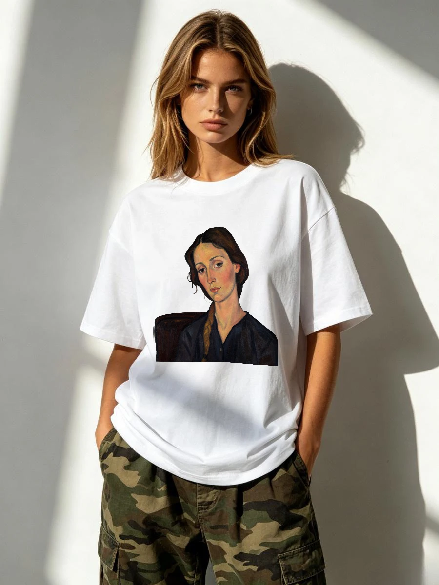 T-shirts Imprimés Conceptuels : Esthétique, Philosophie, Théorie de l'Art, Académique, Intellektuel, Réfléchissant, Profond – Pour Femme