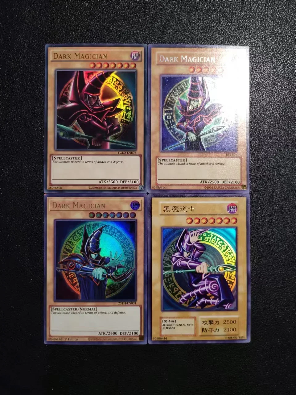 Yu-Gi-Oh Dark Magician English Japanese Series Children\'s anime cartoon game card toys collection gift(Not Original)